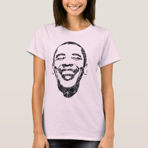 Smittsamt leende Obama långa Sleave T Tee