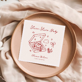 Smittsegment Baby Pizza Baby Shower Pappersservett