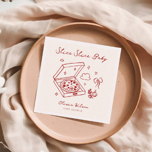 Smittsegment Baby Pizza Baby Shower Pappersservett