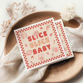 Smittsegment Baby Pizza Hand plockade Baby Shower Pappersservett
