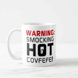 Smocking hoade politiska Covfefe, satiriskt, Kaffemugg