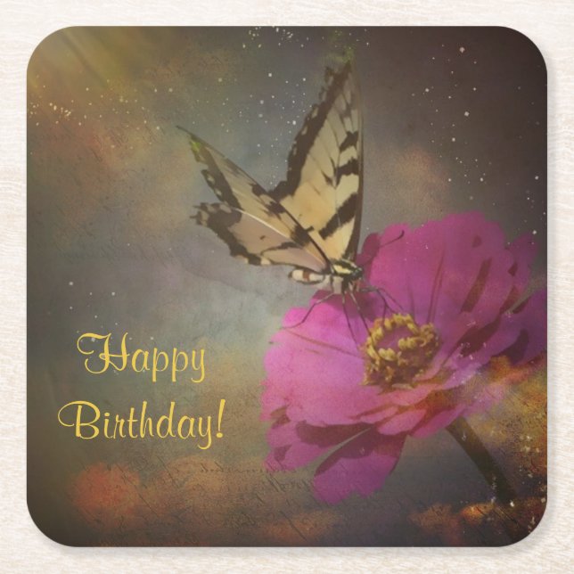 Smögel i Pappra Underläggen Garden Underlägg Papper Kvadrat (Framsidan)