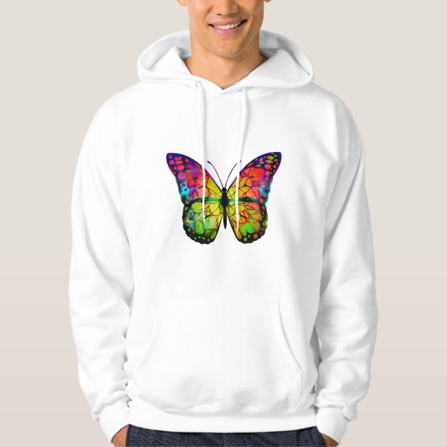 SMÖJLIG ABSTRAKT HOODIE (Framsida)