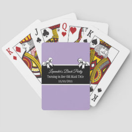 Smöjsanpartaj Poker Lila Slingor Personlig Casinokort