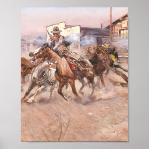 Smoke .45, 1908 Charles Marion Russell Poster