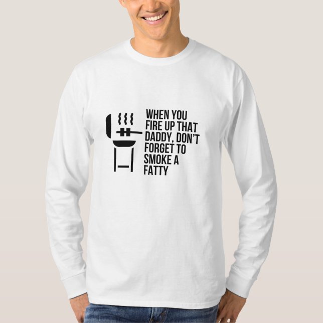 SMOKE A FATTY T SHIRT (Framsida)