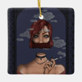 Smoke Julgransprydnad Keramik