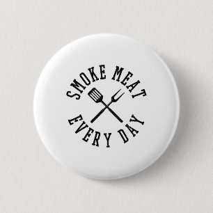 Smoke Kött aily Shirt - Lustigt Bbq Grilling Gif Knapp