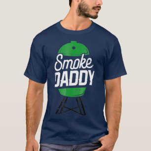 Smoke pappa Grönt Egg Pitmaster Pappa BBQ Grill T Shirt