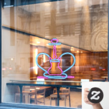 Smoke Shop Faux Neon Signboard Hookah Pipe