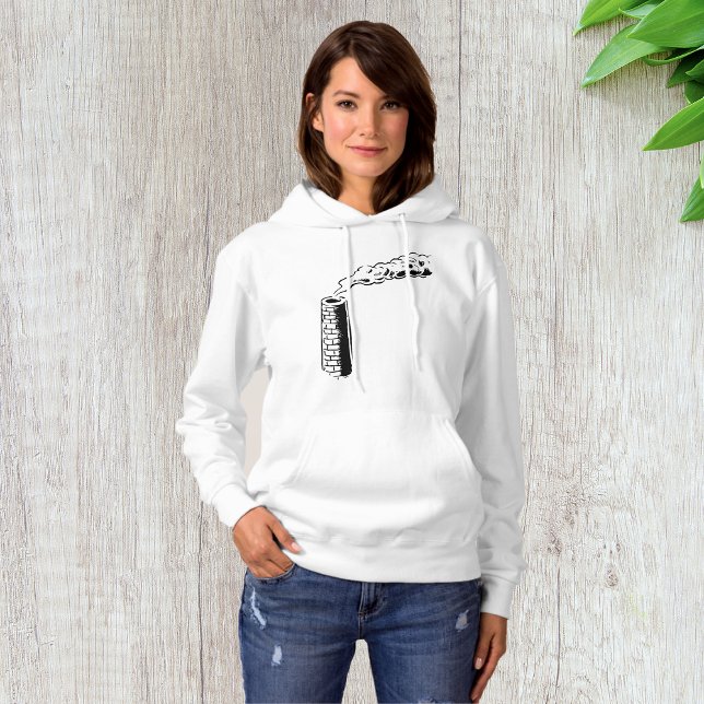 Smoke Stack Womens Hoodie T Shirt (Skapare uppladdad)