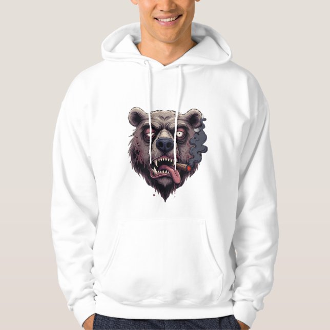 Smoked Out Smokey Bear Hoodie (Framsida)