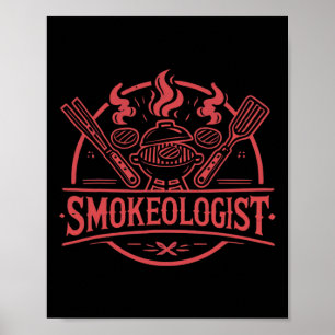 Smokeolog Bbq Smoker Kött Rökning Verktyg Grillin Poster