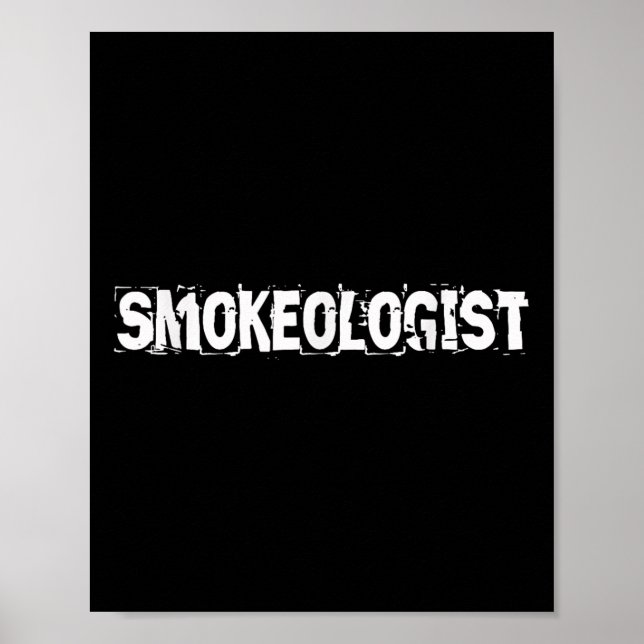 Smokeolog Funny Grilling Pitmaster Bbq Poster (Framsidan)