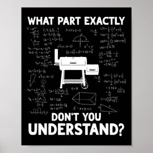 Smoker Bbq Science Funny Bbq Kött Smoking Grill Da Poster