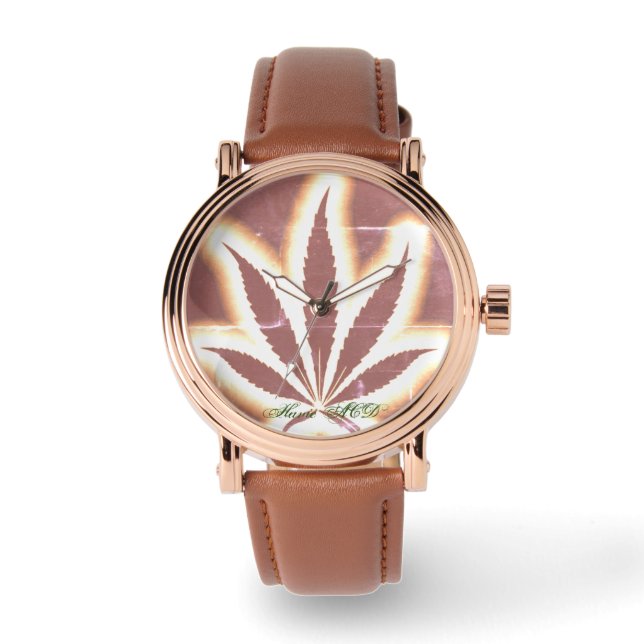 SMOKEY BURNT OGRÄS WATCH HAVIC ACD ARMBANDSUR (Framsida)