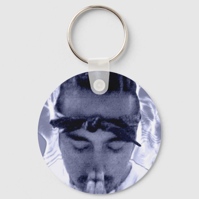 Smokey Corleone Gangsta Prayer Keychain Nyckelring (Framsida)