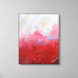 Smokey Crimson Canvastryck