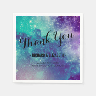 Smokey Galaxy Bröllop Napkins Pappersservett
