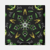 Smokey Grönt Mandala Digital Teckning