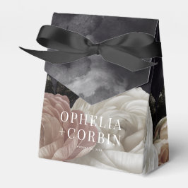 Smokey Mörk Black Bukett med rosor Bröllop Presentaskar