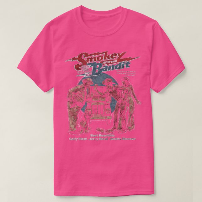 Smokey och Bandit Burt Reynolds Pontiac Firebi T Shirt (Design framsida)