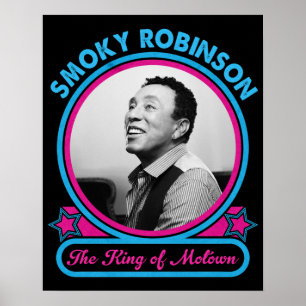Smokey Robinson Kung i Motown Poster