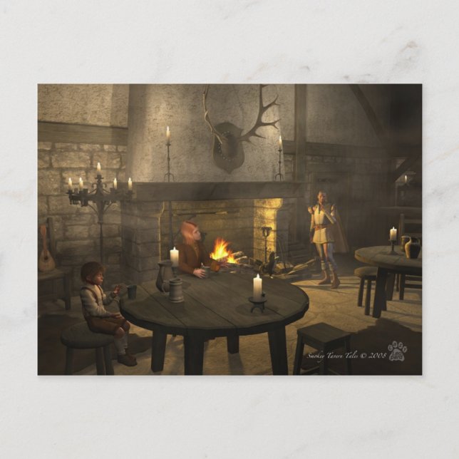 Smokey Tavern Tales Vykort (Framsida)