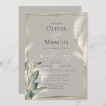 Smokey Teal Anthurium och Feathery Pampas Grass