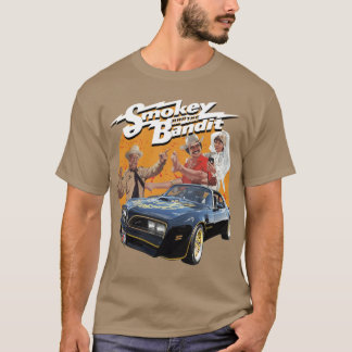 Smokey the bandit leende ansikte konst rolig t shirt