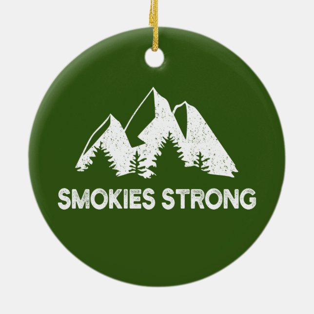 Smokies Strong Julgransprydnad Keramik (Baksidan)