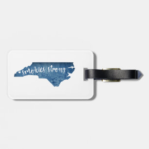 Smokies Strong North Carolina Wood Grain Bagagebricka