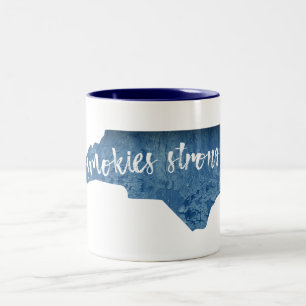 Smokies Strong North Carolina Wood Grain Två-Tonad Mugg