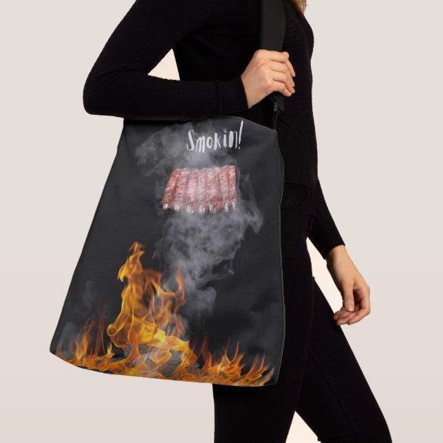 Smokin BBQ-revben Axelväska (Närbild)