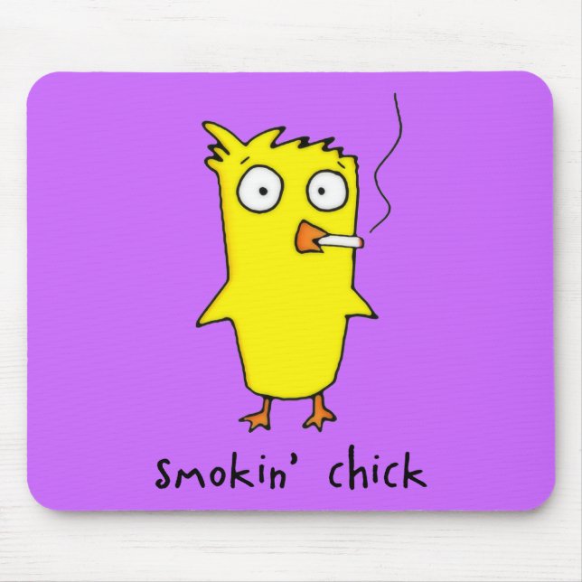 Smokin' chick Mousepad Musmatta (Framsidan)