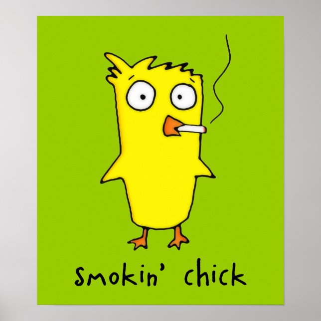 Smokin' chickaffisch poster (Framsidan)