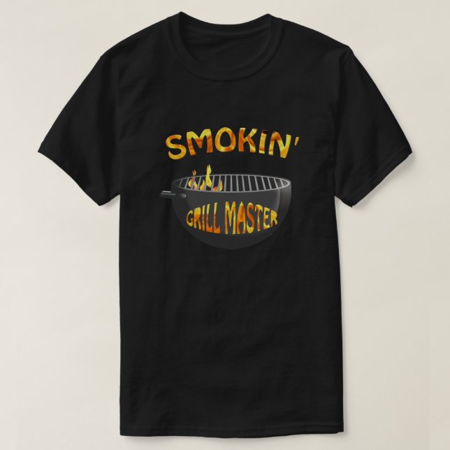 Smokin Grill Master Black T-shirt (Design framsida)
