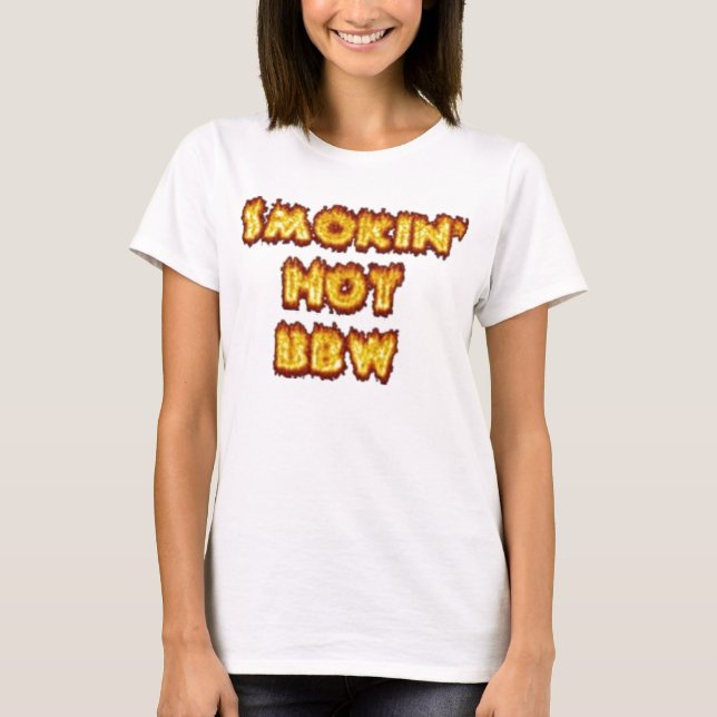 Smokin hoade BBW Tee Shirt (Framsida)