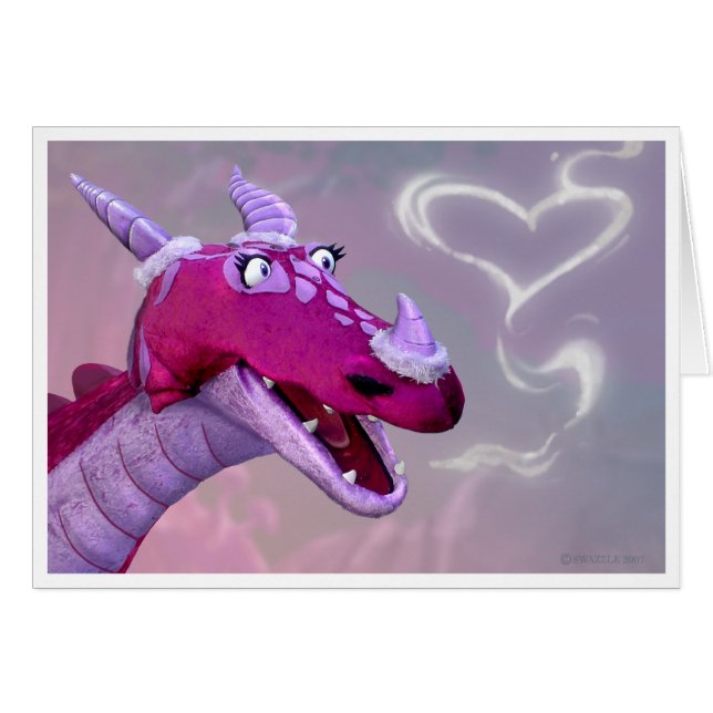 Smokin hoade drakekortet hälsningskort (Framsidan Horizontal)