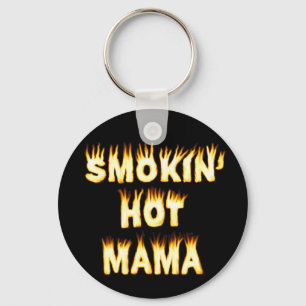 Smokin hoade mammor som den roliga modern flammar nyckelring