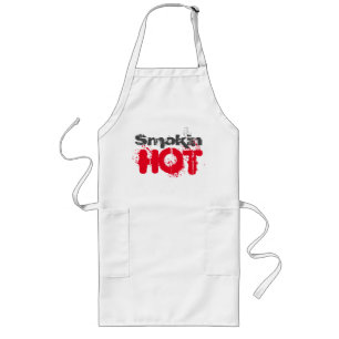Smokin Hot Graphics Art Design Long Apron Långt Förkläde