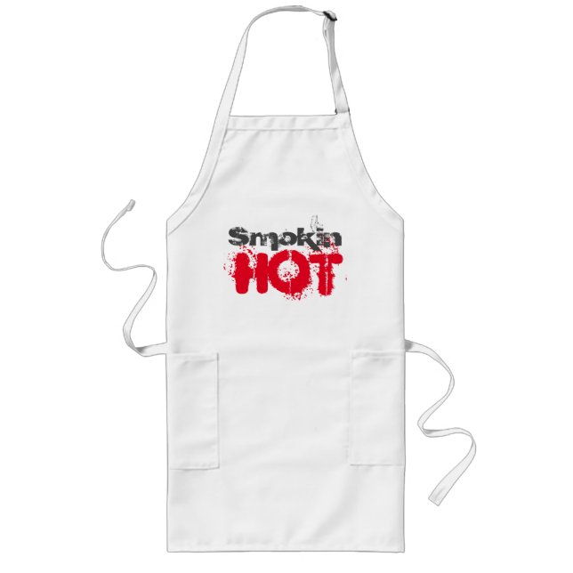 Smokin Hot Graphics Art Design Long Apron Långt Förkläde (Framsidan)