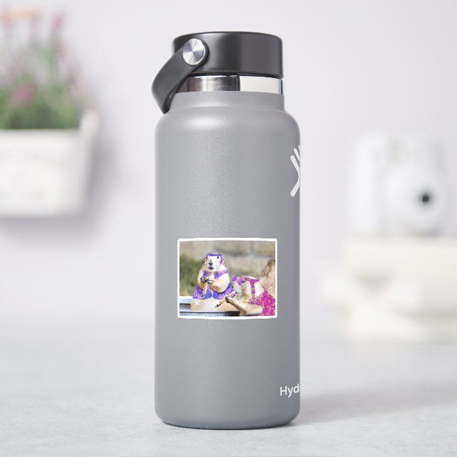 Smokin' Prairie Hund Hippies Klistermärken (HydroFlask)