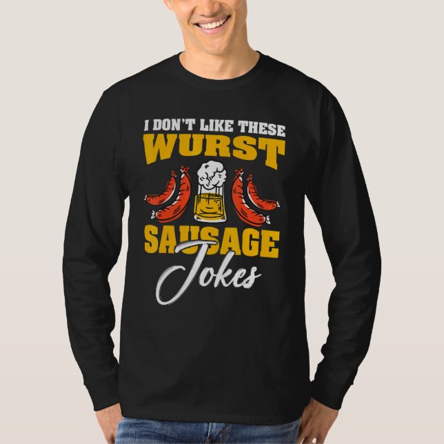 Smoking And Grilling German Wurst 14 T Shirt (Framsida)
