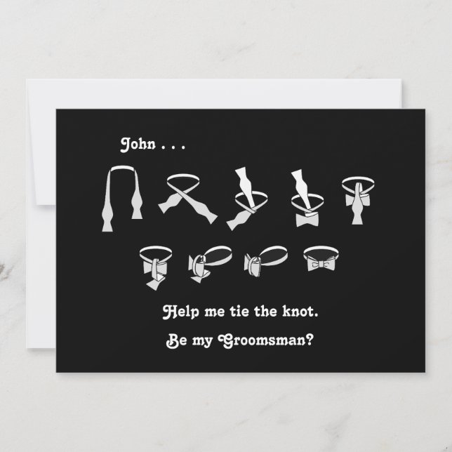 Smoking Bröllopsgäst Förfrågan Inbjudningar (Framsida)