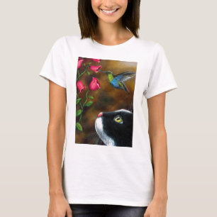 Smoking för katt 571 med hummingbirden t-shirt