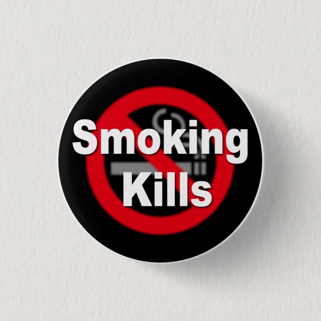 Smoking Kills Knapp (Framsida)