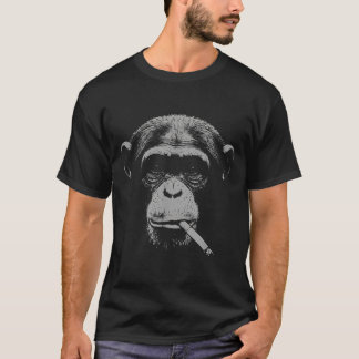 Smoking meme monkey for men women monkey smokingSm T Shirt