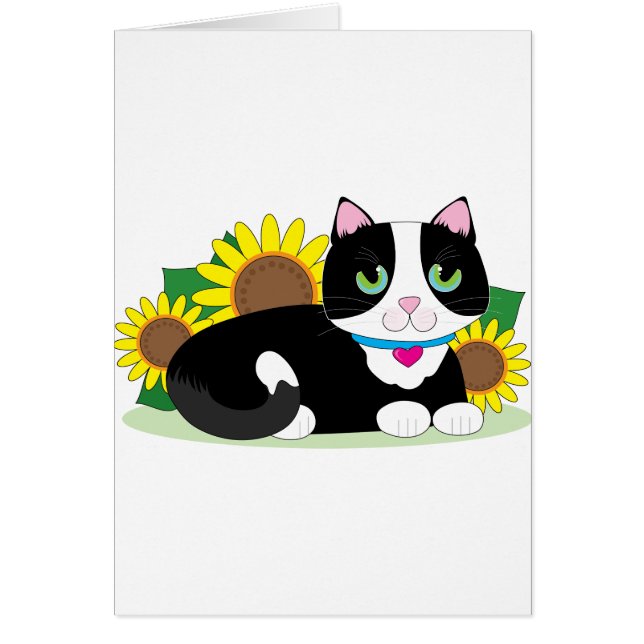 Smokingkatt Hälsningskort (Framsidan)