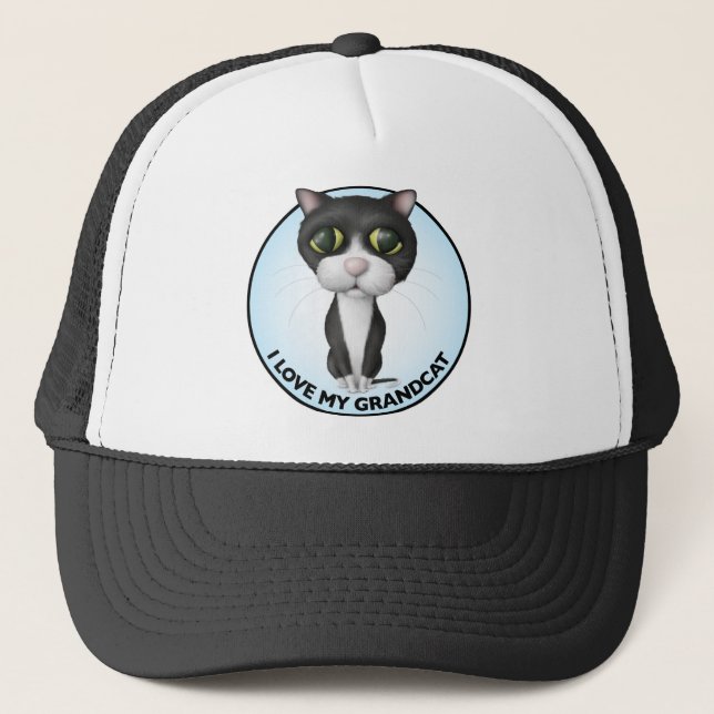Smokingkatt - jag älskar min Grandcat Keps (Framsida)